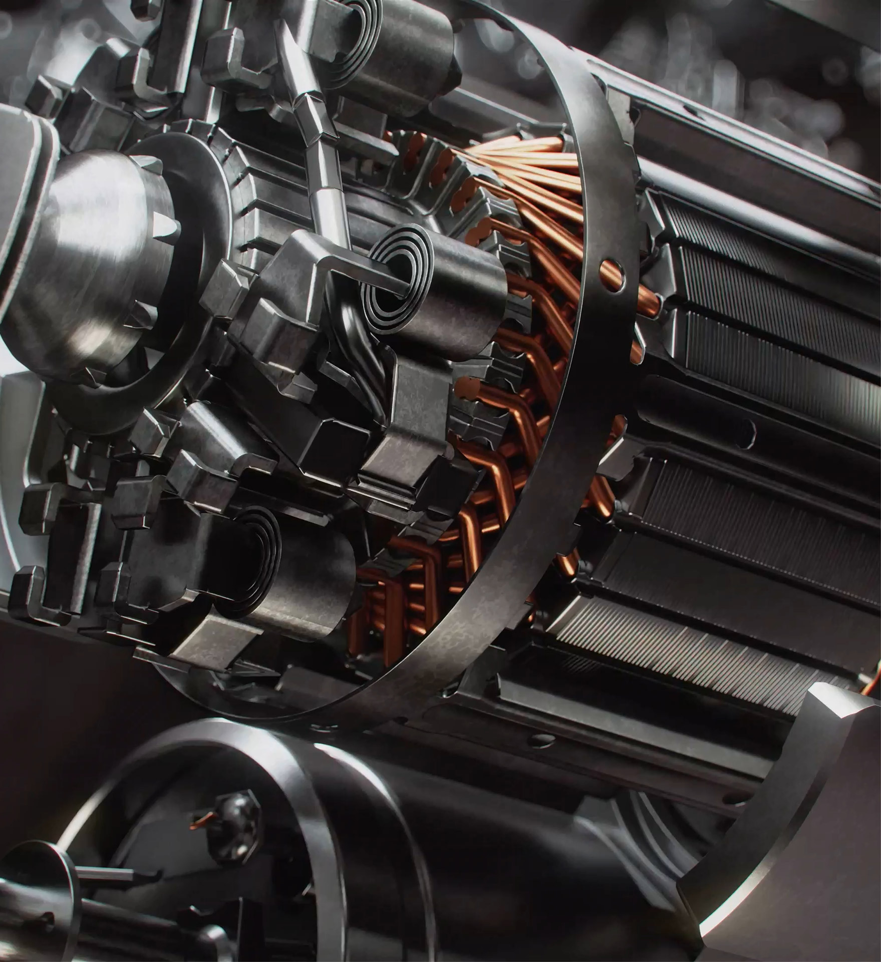 Close-up of McLaren E-Motor.