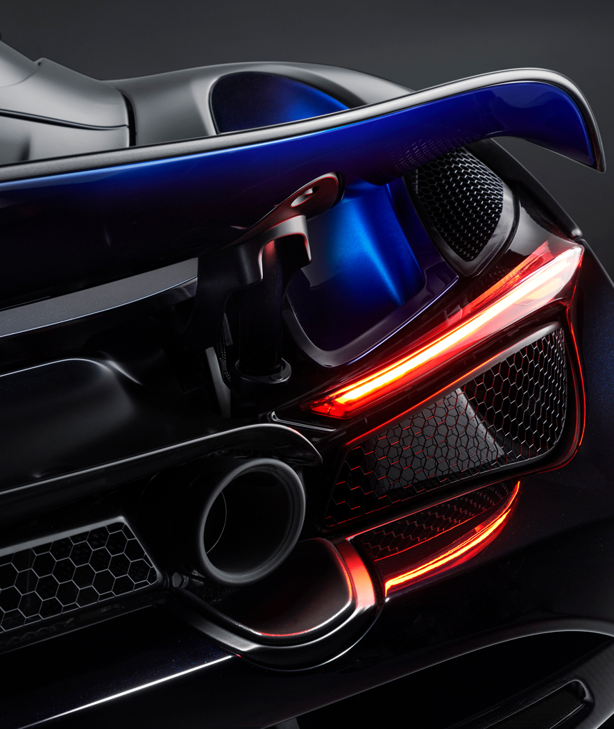 Close up of a MSO McLaren Senna rear detail.